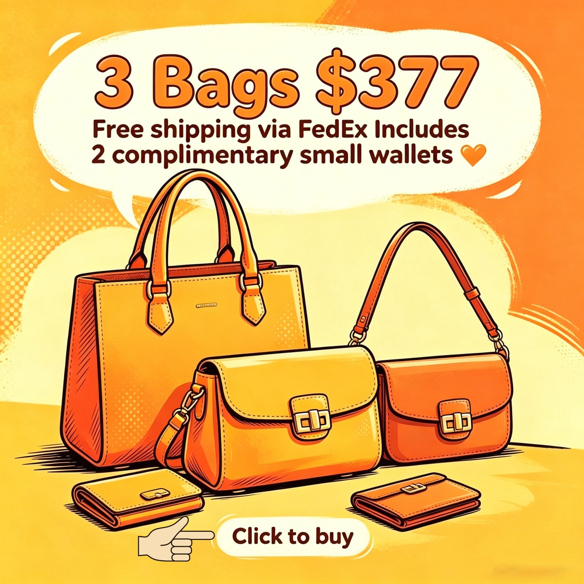 🔥🔥3 bags + 2small wallets